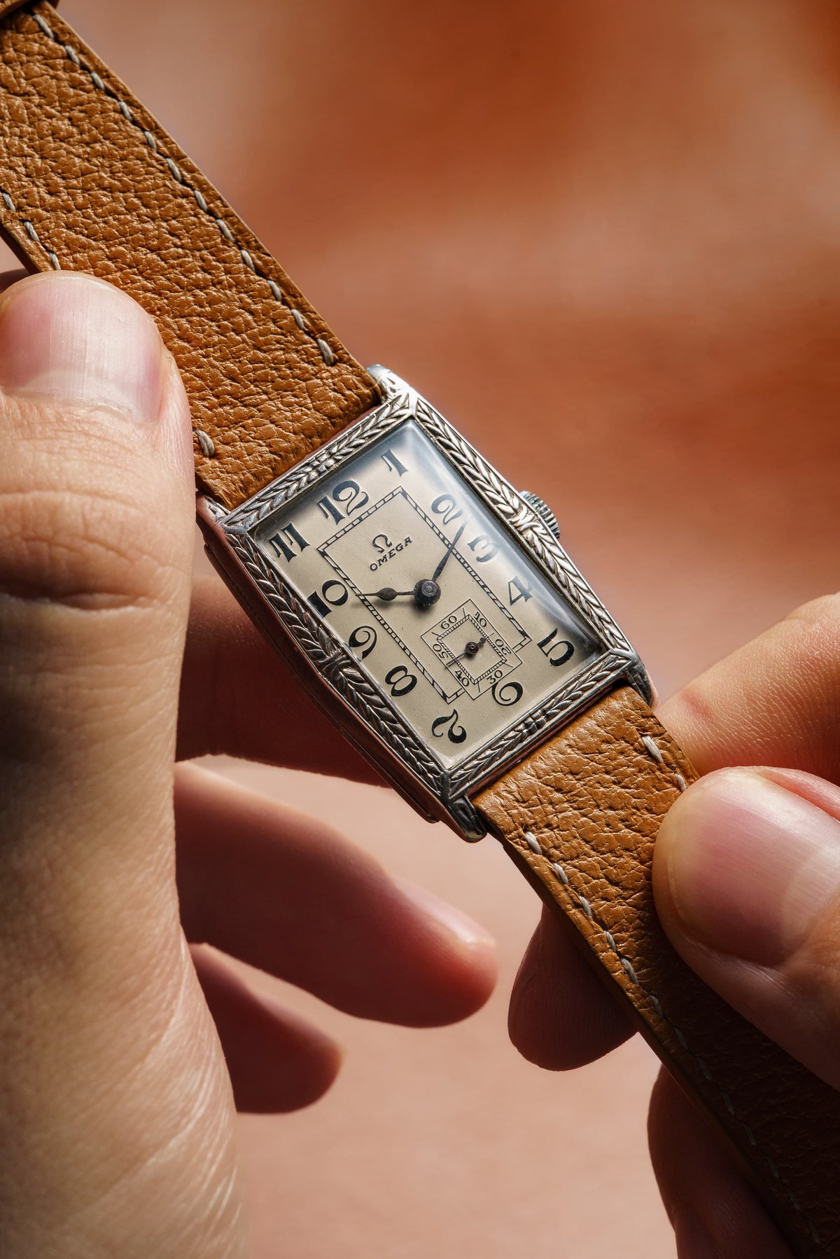 XRCC Superb and Rare Rectangular Omega “Jumbo” in Silver, circa 1929 - Lifestyle