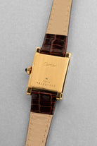 Y2PF Cartier Tank Normale Ref. 78093 in Yellow Gold, circa 1975 – “PARIS” Dial - Back