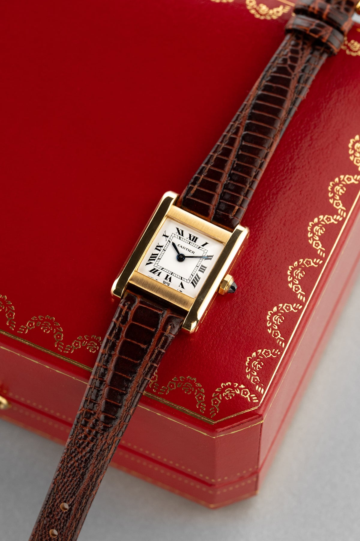 Y2PF Cartier Tank Normale Ref. 78093 in Yellow Gold, circa 1975 – “PARIS” Dial - Lifestyle