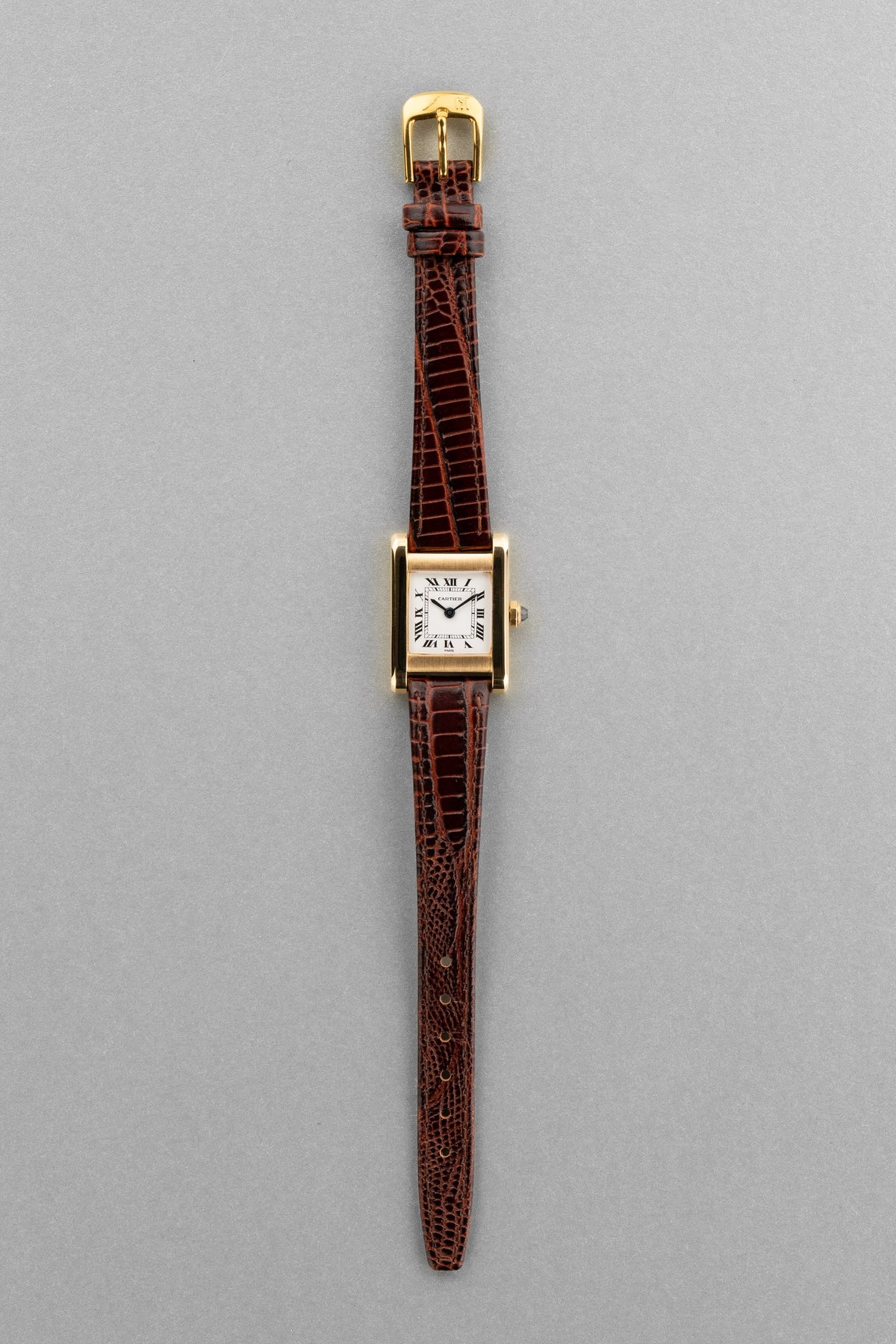 Y2PF Cartier Tank Normale Ref. 78093 in Yellow Gold, circa 1975 – “PARIS” Dial - Overview