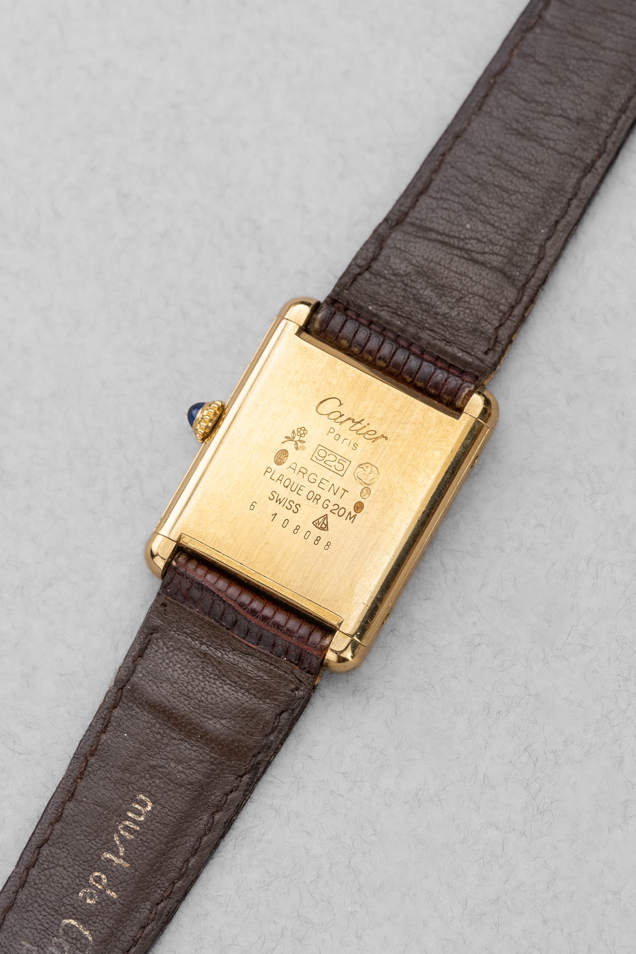 Y9YP Cartier Tank Must MécaniqueGrande Taille « Cream/Ivory Roman » – Full Set - Back