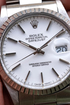 YJMW Rolex Datejust réf. 16030 de 1988 – Cadran « Porcelaine » + Garantie d'origine - Dial