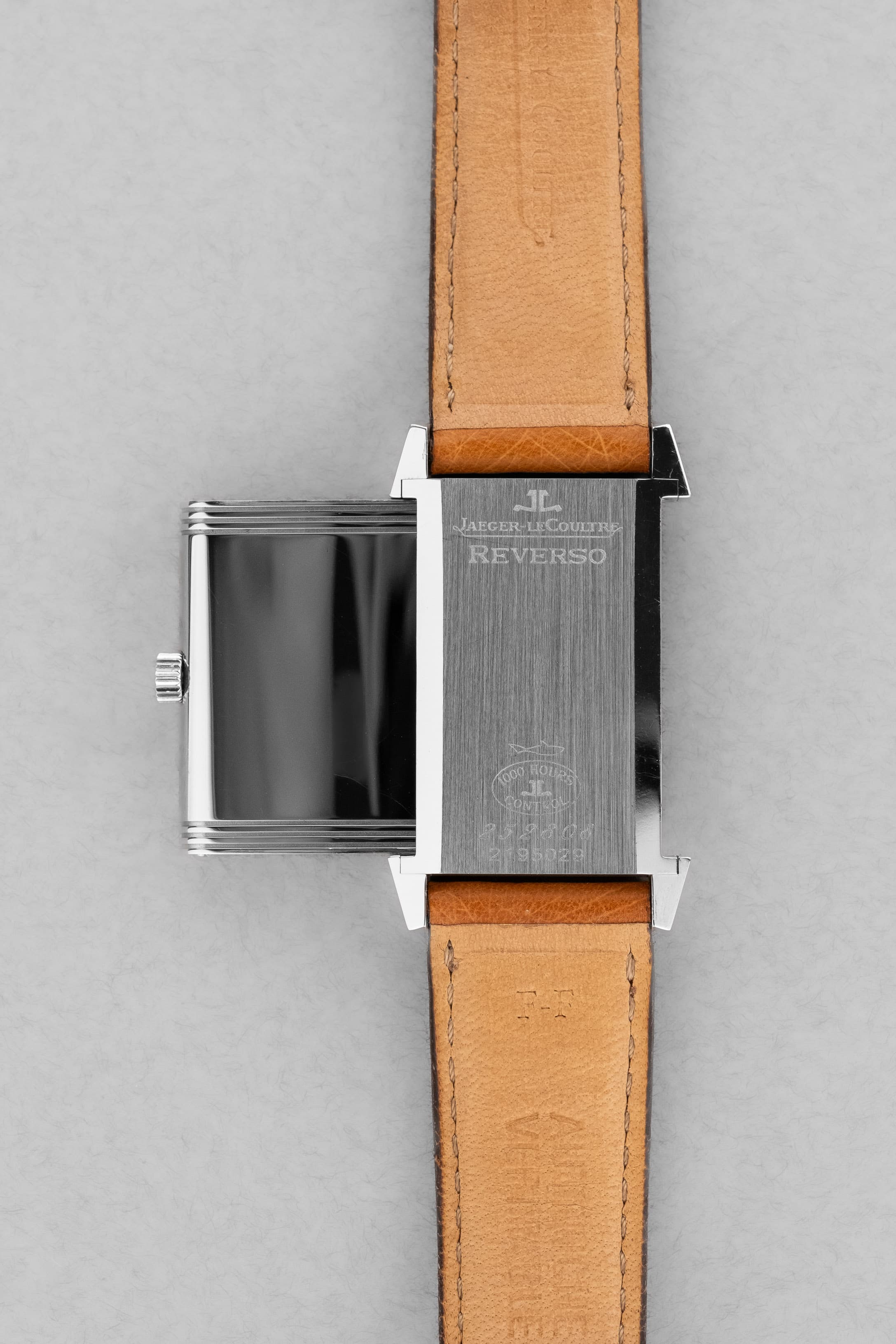 YJRZ Jaeger-LeCoultre Reverso « Classique Medium » Quartz en acier, réf. 251.84.10/252.8.08 - Back