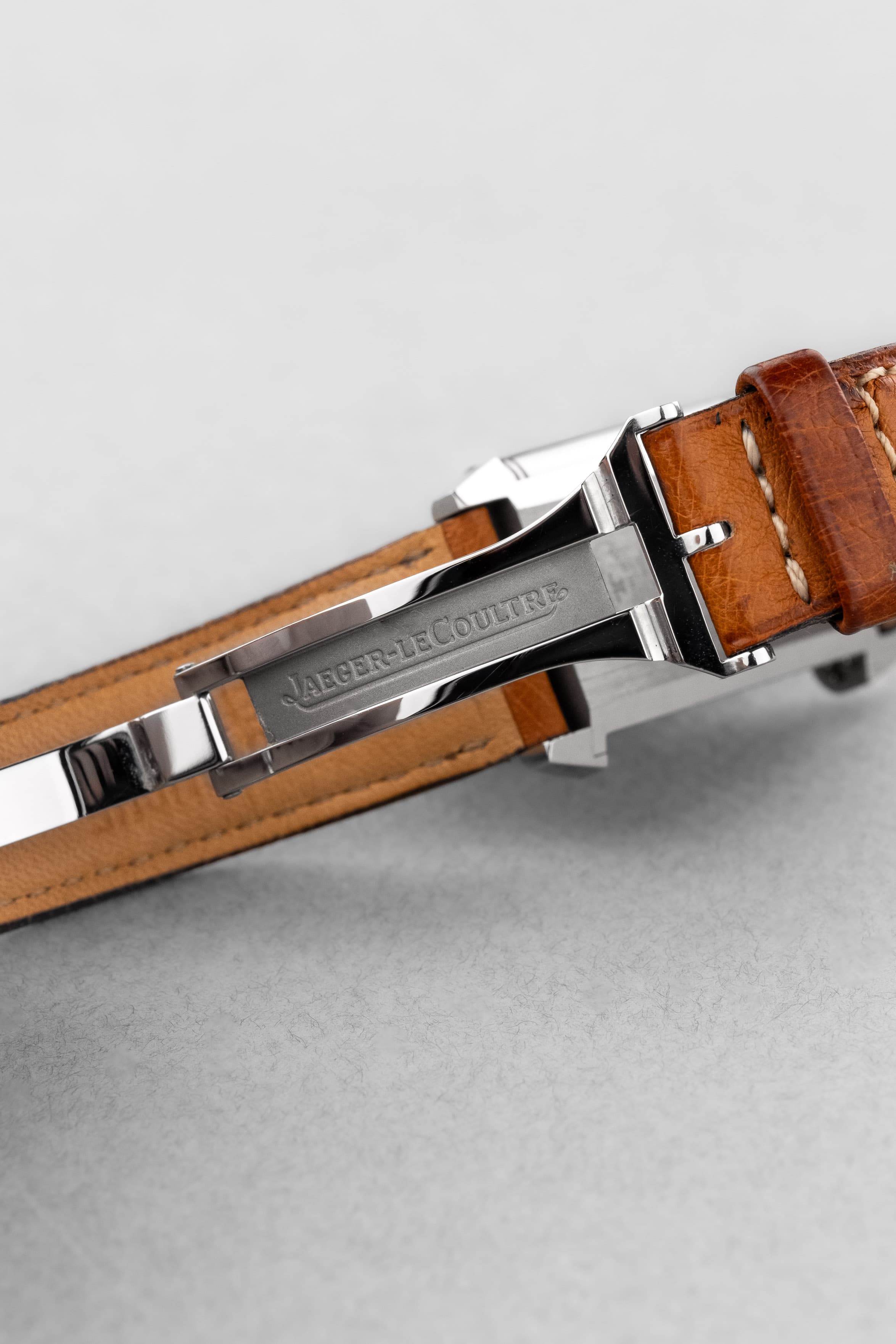YJRZ Jaeger-LeCoultre Reverso « Classique Medium » Quartz en acier, réf. 251.84.10/252.8.08 - Buckle Inside