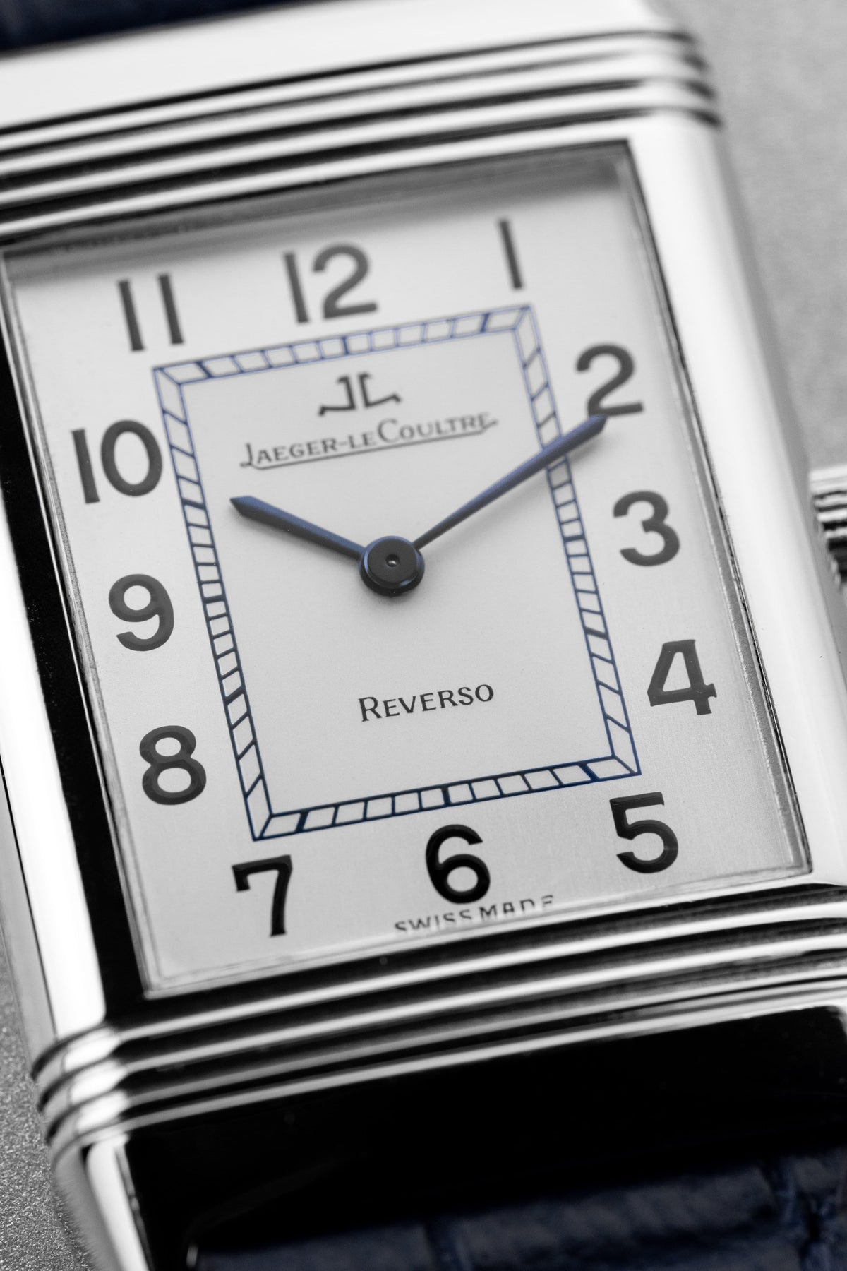 YT6N Jaeger-LeCoultre Reverso “Classique Medium” Quartz in Steel, Ref. 250.8.08 - Dial