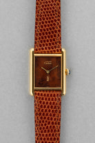 YX8X Cartier Tank Must Mécanique GM 6 “Wood/Turtle/Tortoiseshell Dial” - Front