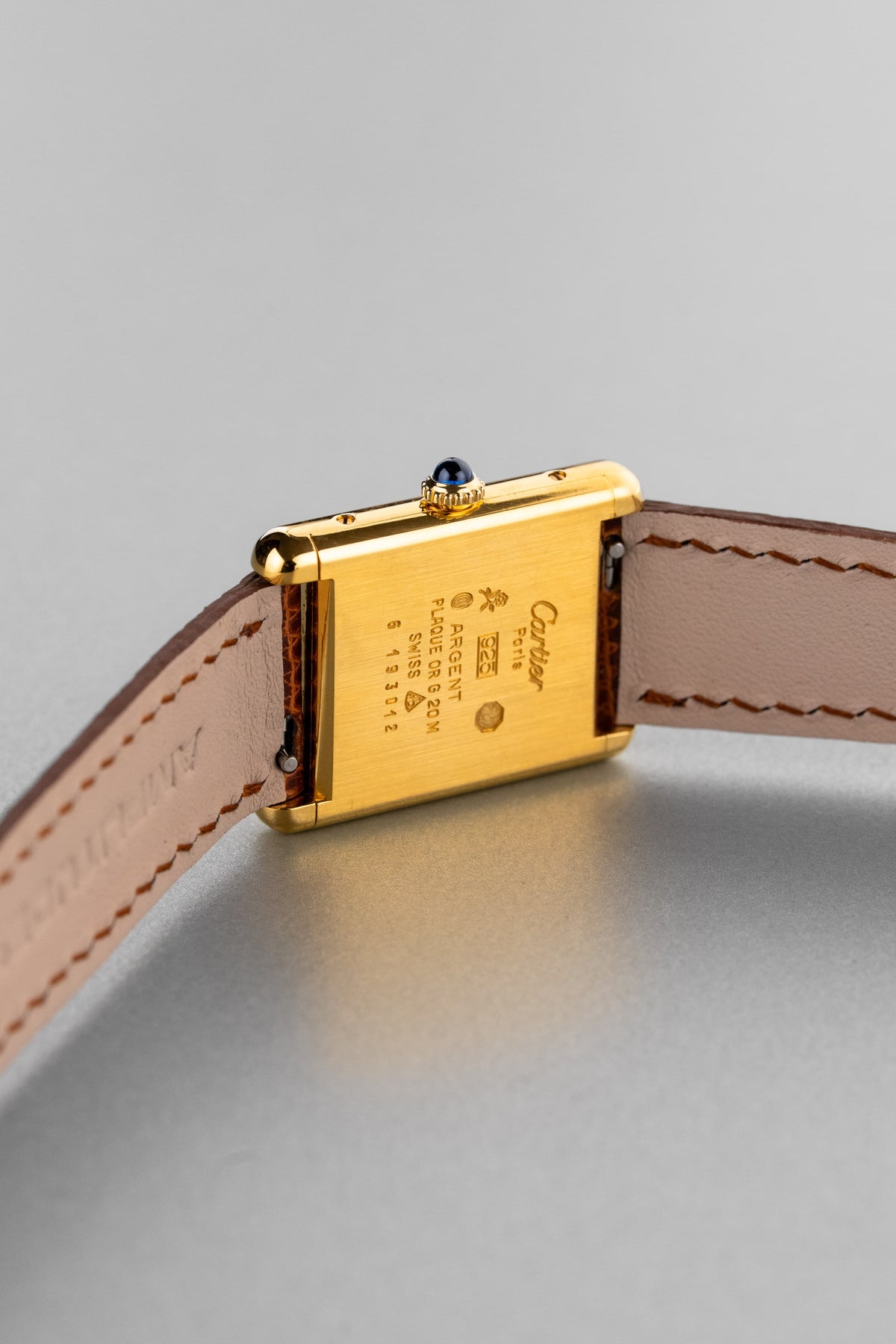 YX8X Cartier Tank Must Mécanique GM 6 “Wood/Turtle/Tortoiseshell Dial” - Right side