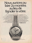 Z3DV Zenith Captain De Luxe Chronomètre Automatic en or jaune de 1970 - Vintage Ad