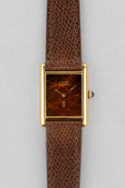 Z55B Cartier Tank Must Mécanique GM 6 « Wood/Turtle/Tortoiseshell Dial » - Front
