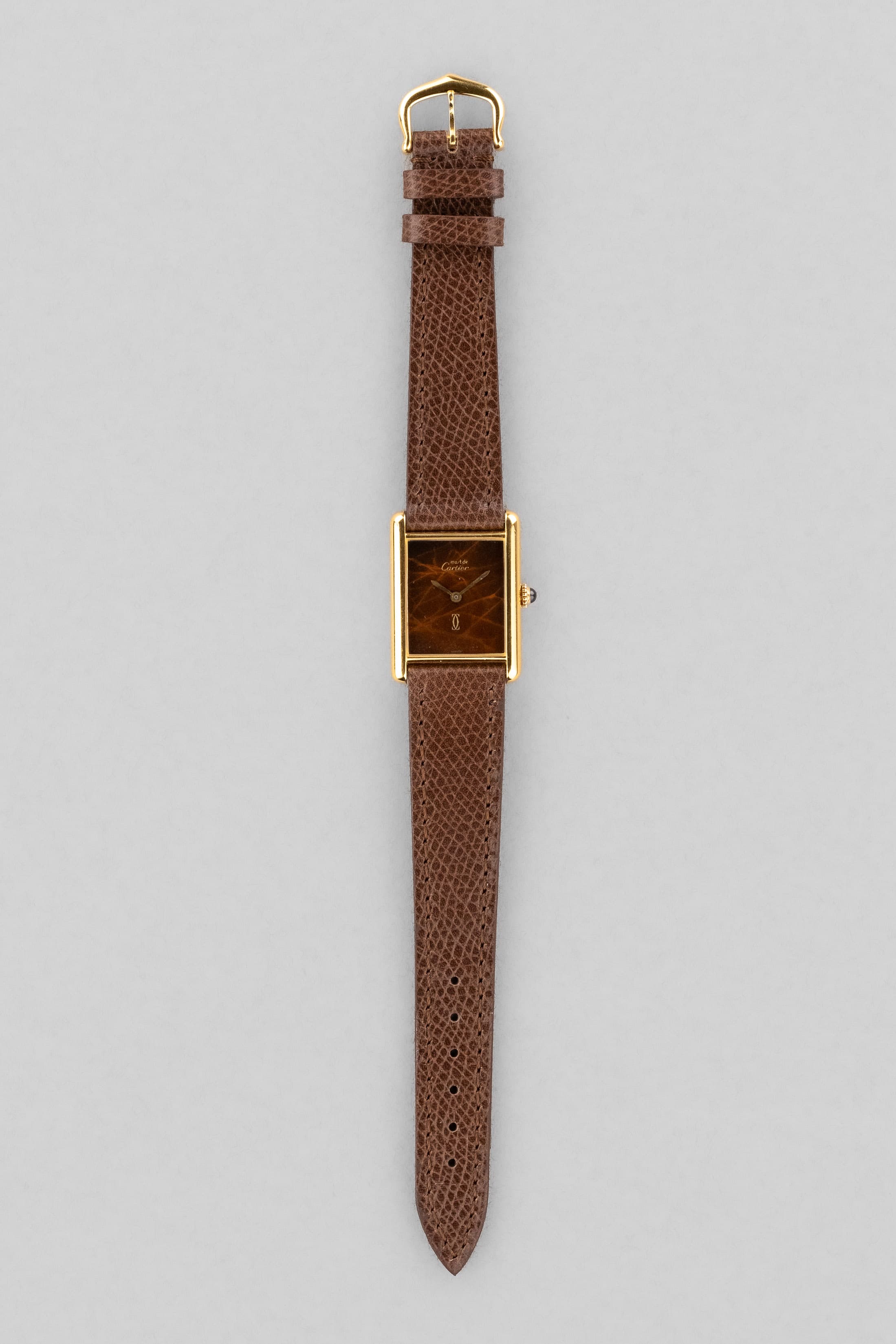 Z55B Cartier Tank Must Mécanique GM 6 « Wood/Turtle/Tortoiseshell Dial » - Overview