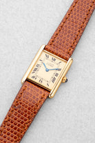YM2B Cartier Tank Must Quartz GM 5 « Cream/Ivory Roman Dial », circa 1990 - Three Quarters