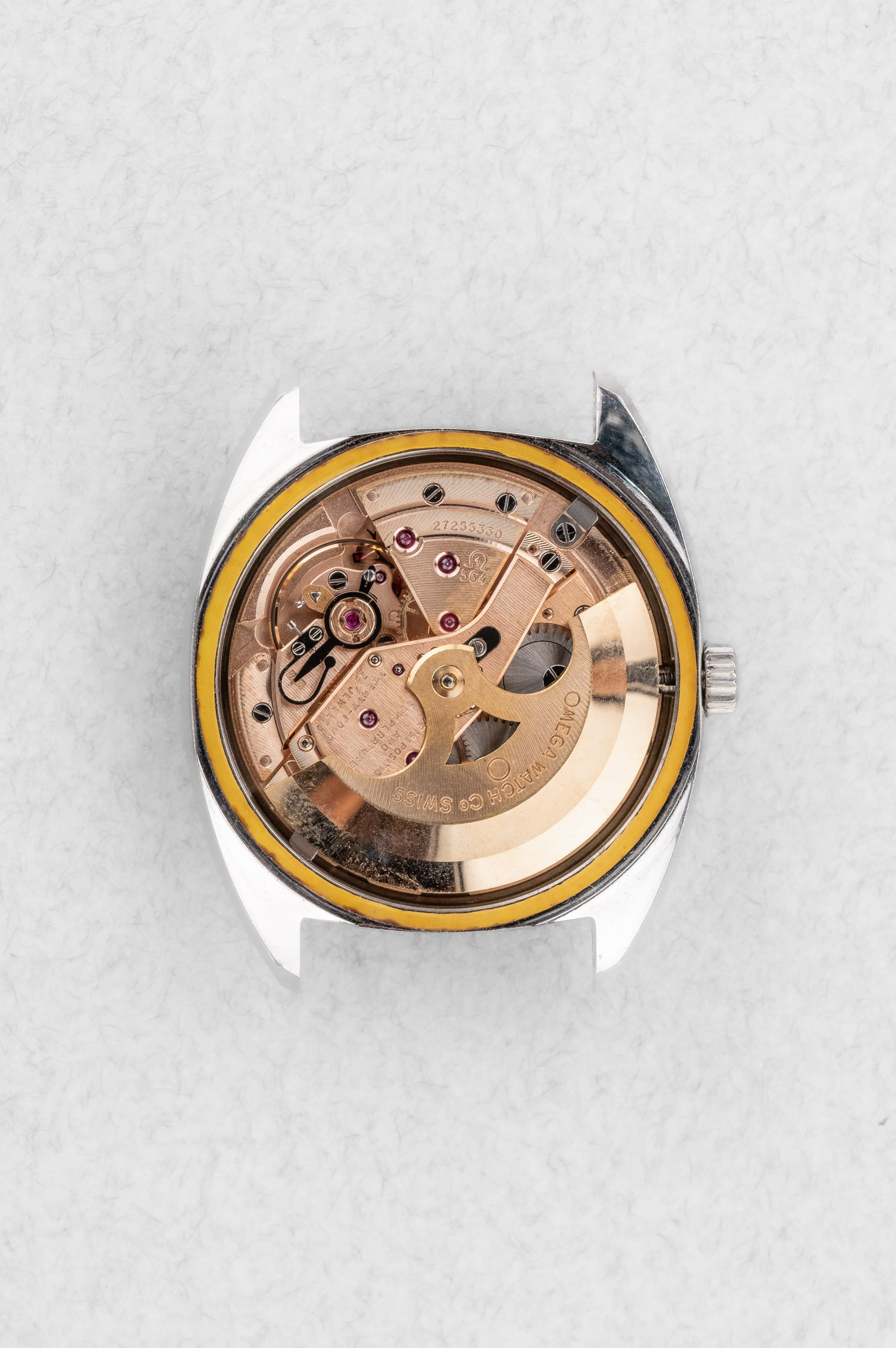 EPLS Omega Constellation « C-Shape Linen Dial/Cadran Lin » 168.027 de 1968 - Movement